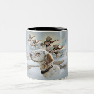 2 Couleurs Le poseur anglais chasse la tasse
