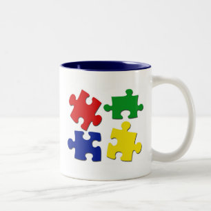 2 Couleurs Le puzzle rapièce la tasse