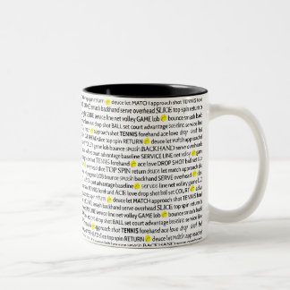 2 Couleurs Le tennis nomme la tasse