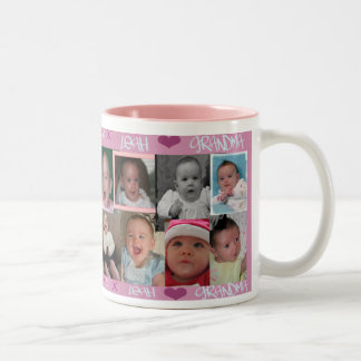 2 Couleurs Leah aime la tasse de grand-maman