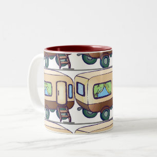 2 Couleurs Les mougs pour la caravane de café le tasse de va