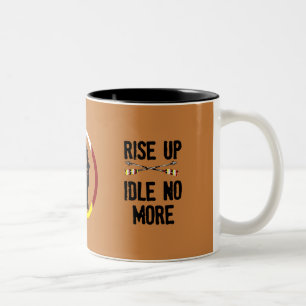 2 Couleurs Levez-vous - ne tournez au ralenti plus de tasse