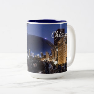 2 Couleurs L'haricot - tasse de photo de Chicago
