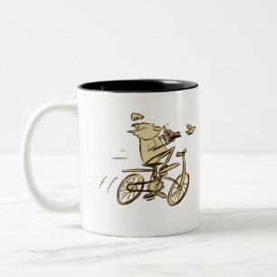 2 Couleurs Lion sur la tasse de vélo