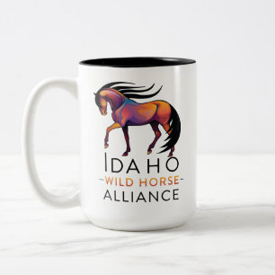 2 Couleurs Logo IWHA tasse avec dire