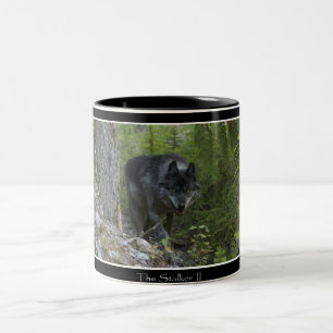 2 Couleurs Loup gris de égrappage et tasse potable de forêt