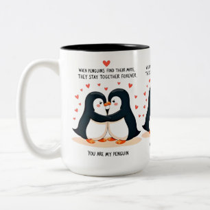 2 Couleurs Ma tasse de pingouin - Un amour qui dure pour touj