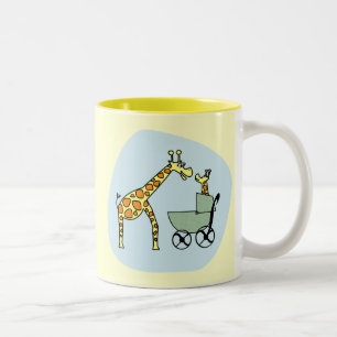 2 Couleurs Maman de girafe et tasse de bébé