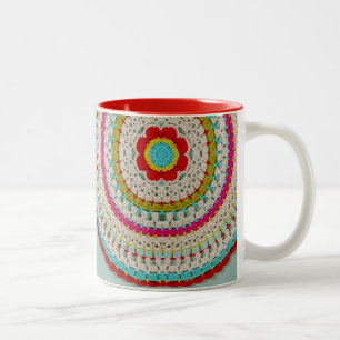 2 Couleurs Mandala floral de mod tasse à deux tons de 11