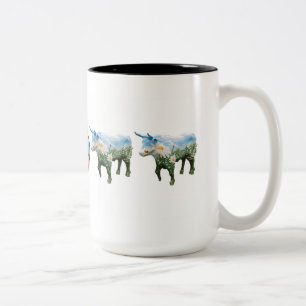2 Couleurs "Marguerite" tasse de 15 onces