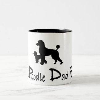 2 Couleurs Meilleur Poodle Papa Jamais tasse de café