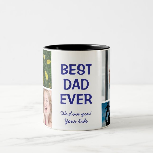 2 Couleurs Meilleure tasse de café pour papa (Centre)