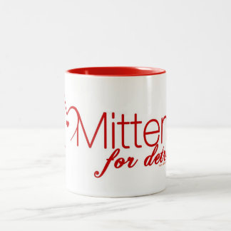 2 Couleurs Mitaines pour la tasse de café de logo de Detroit
