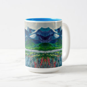 2 Couleurs Montagnes de l'Alaska et tasse 15oz