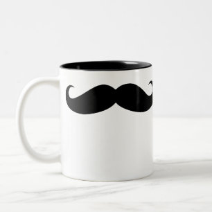 2 Couleurs Moustache drôle de déguisement de tasse de café