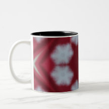 Noël Red Snowflake floue tasse de café floue