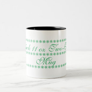2 Couleurs Noir tasse à deux tons de 11 onces