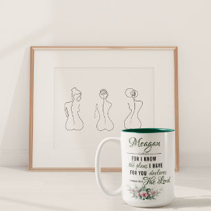 2 Couleurs Nom personnalisé tasse à café : Jeremiah 29:11