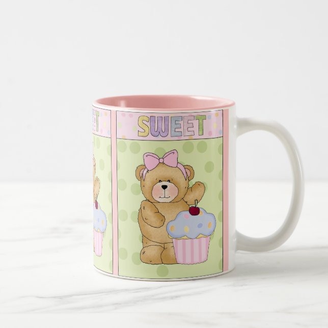 2 Couleurs Nourriture douce de tasse de petit gâteau (Droit)