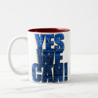 "Oui nous pouvons !" TASSE D'OBAMA 2008