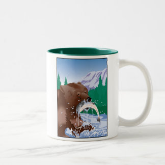 2 Couleurs Ours gris, tasse de l'Alaska