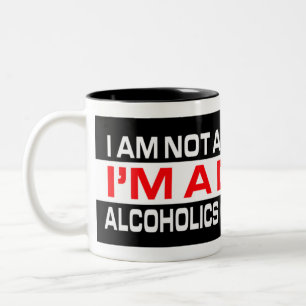 2 Couleurs Pas un cadeau alcoolique de tasse