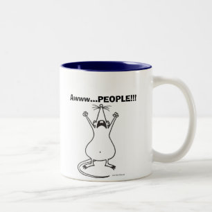 2 Couleurs PERSONNES d'Awww… ! ! ! Tasse de rat