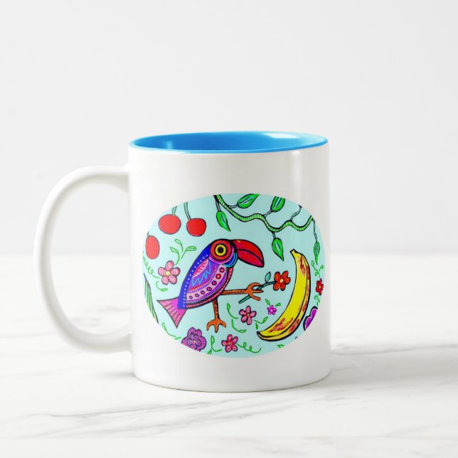 2 Couleurs Petite tasse de toucan (Gauche)