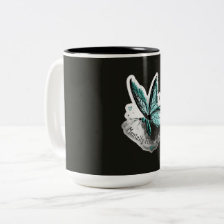 2 Couleurs Phrase autocollante sur une tasse de café mignonne