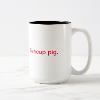 2 Couleurs Porc de tasse de thé