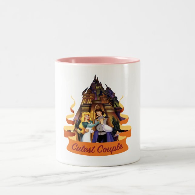 2 Couleurs Princesse de cygne - la tasse de couples la plus (Centre)