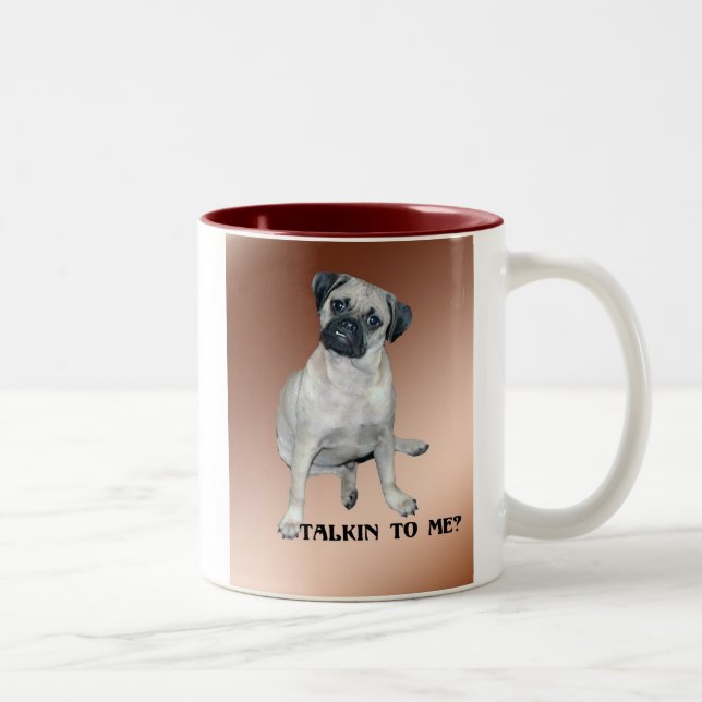 2 Couleurs Puggle Talkin à moi tasse (Droit)
