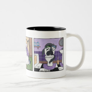 2 Couleurs Quand attaque d'araignées - tasse de chat