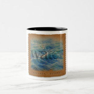 2 Couleurs Quatre Éléments - Eau - Tasse à Café