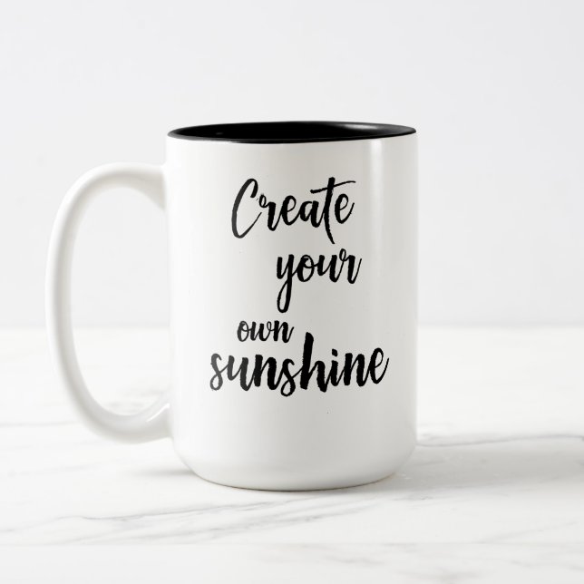 2 Couleurs Quelques jours vous devez créer votre propre tasse (Gauche)