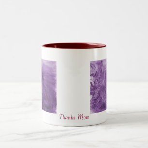 2 Couleurs Remerciez le pourpre de porc-épic de maman tasse