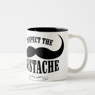 2 Couleurs Respectez la tasse de café de la moustache $18,95