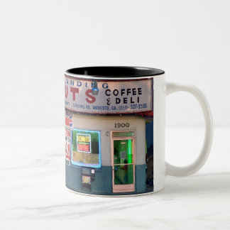 2 Couleurs Rétro "corneilles tasse de café débarquant butées