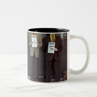 2 Couleurs Rétro réveillez-vous ! Tasse des témoins de