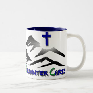 2 Couleurs Rétro tasse de café de logo