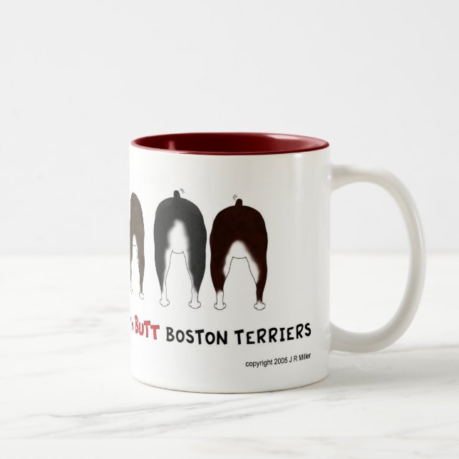 2 Couleurs Rien n'aboutent la tasse de terriers de Boston (Droit)