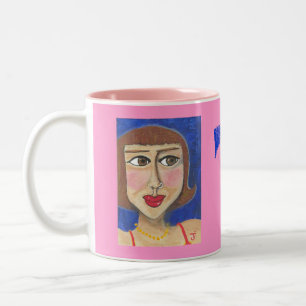 2 Couleurs ROCHE percée de filles !  Tasse