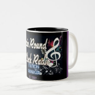 2 Couleurs Rockin autour de la TASSE de DORIS du DJ d'horloge