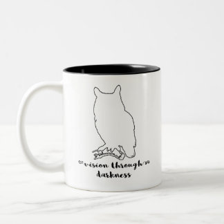 2 Couleurs Sagesse animale de la tasse | de hibou d'esprit,