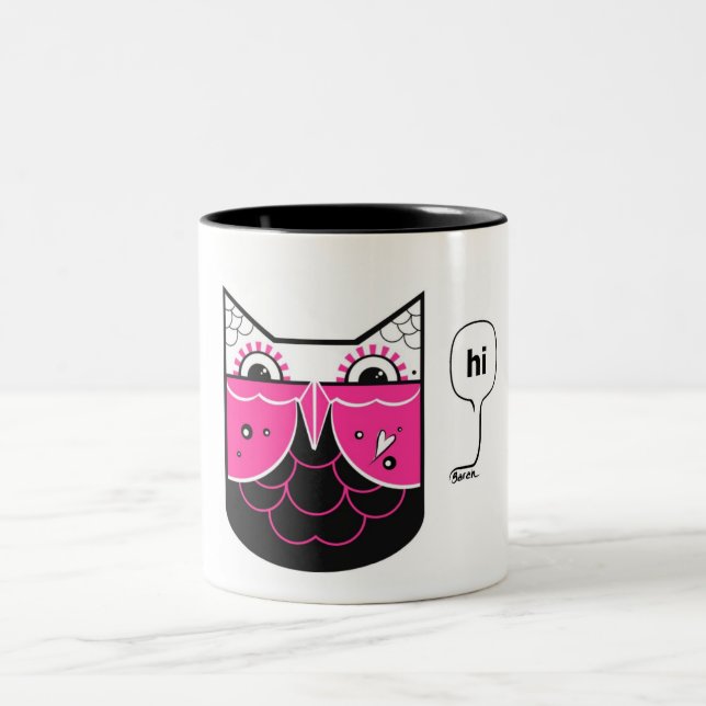 2 Couleurs Salut tasse de hibou - IMJUSTSARAH (Centre)