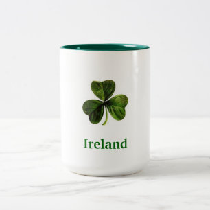 2 Couleurs Shamrock de l'Irlande - tasse de café (grande)