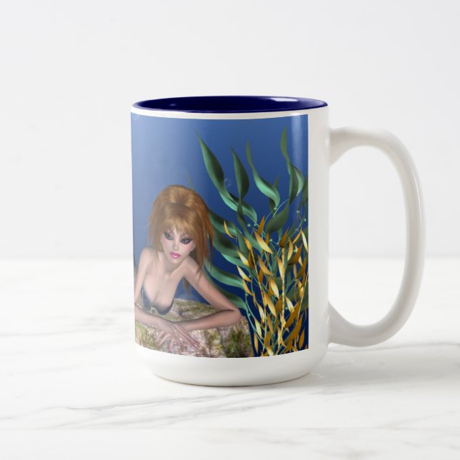 2 Couleurs Sous la tasse de thé/café de sirène de roux de mer (Droit)