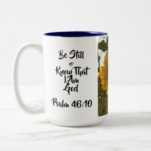 2 Couleurs Soyez calme et sachez que je suis Dieu tasse de ca