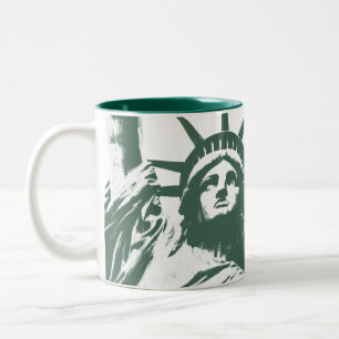 2 Couleurs Statue de New York de tasse de New York de tasse