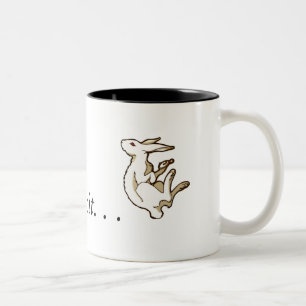 2 Couleurs Suivez la tasse blanche de lapin